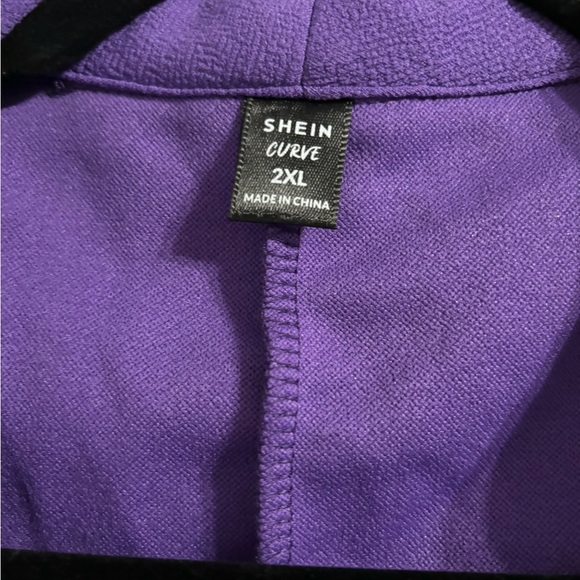 Plus Size Purple Blazer - Picture 2 of 7